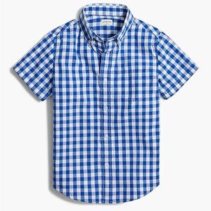 J. Crew Factory NWOT Boys Blue Gingham Shirt Size: 4-5 T
